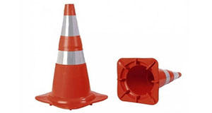 <h5>Cone NBR 15071 – Laranja/branco</h5>